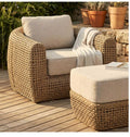 Bloom Collection large lounge chair on a Mediterranean deck