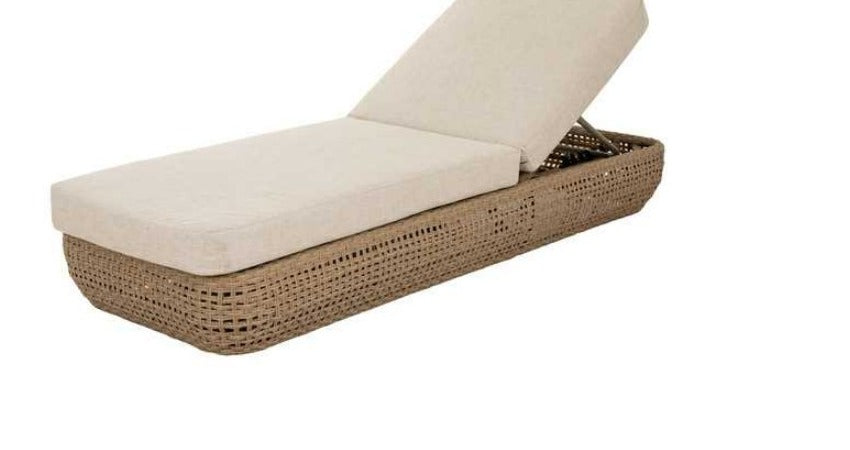 Bloom Collection outdoor sunbed on white background